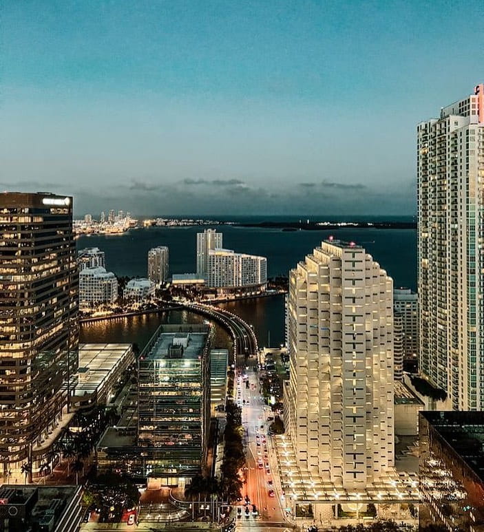 Your personal panoramic views #atEAST with Miami’s skyline from your own balcony.