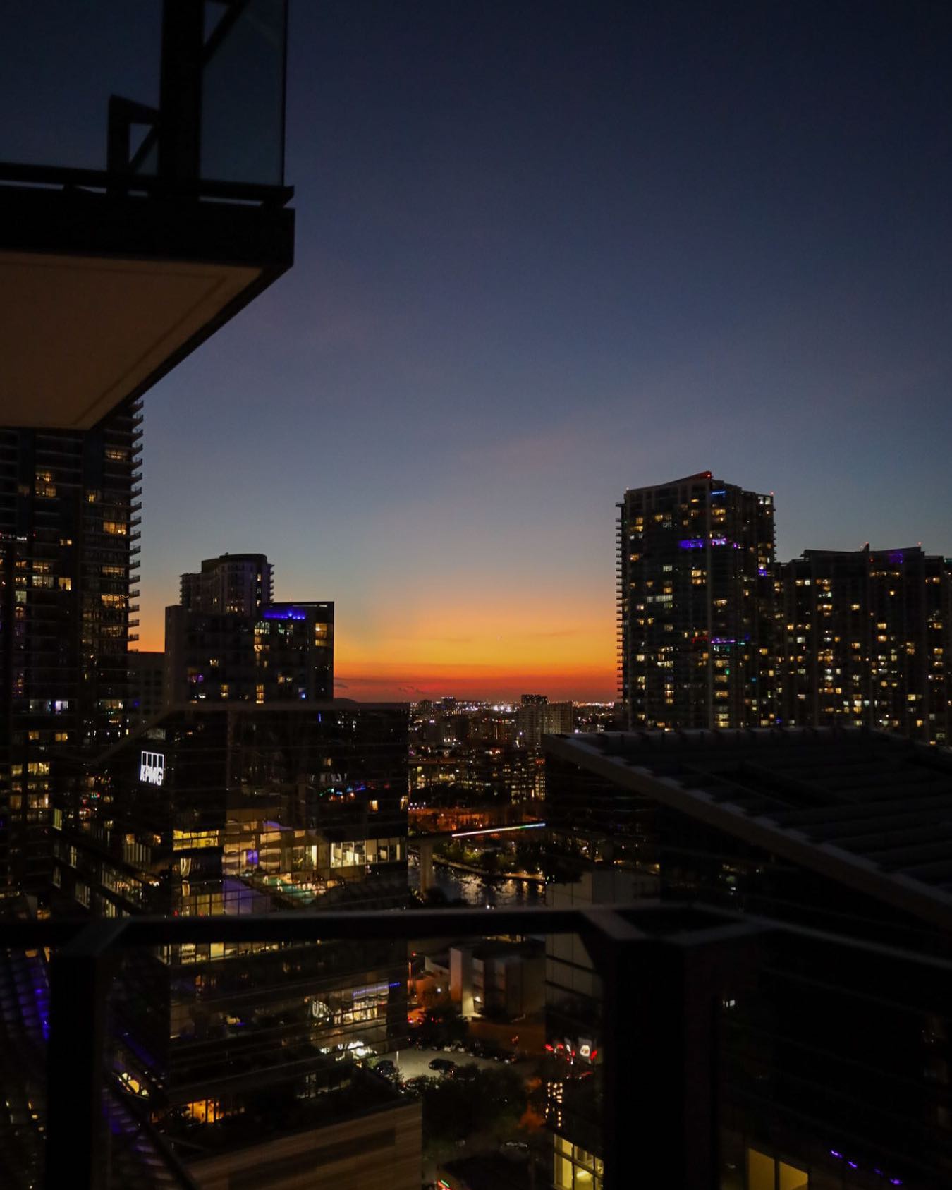 Golden hour glows better here #atEAST ✨ Revel in the sunset spectacle from the comfort of your own private balcony.